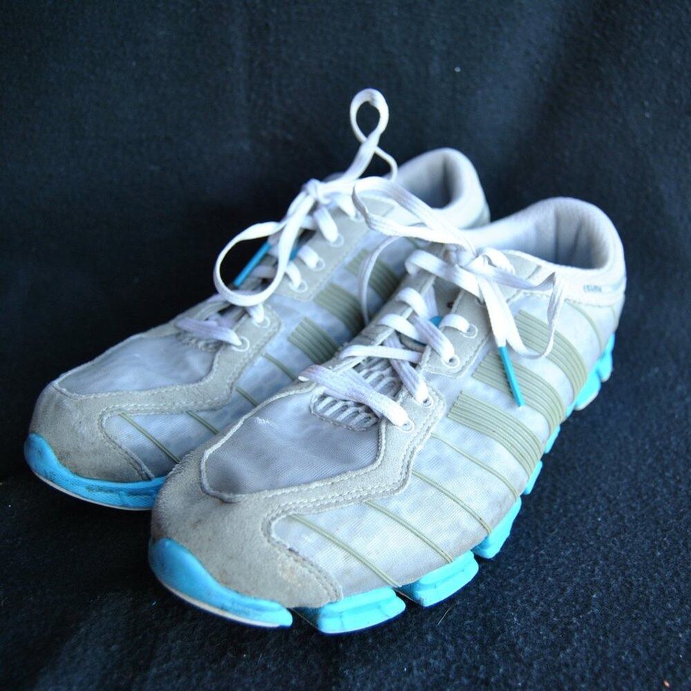 Adidas Clima Cool  Gray & Blue Women's Running Shoes Size: 8.5